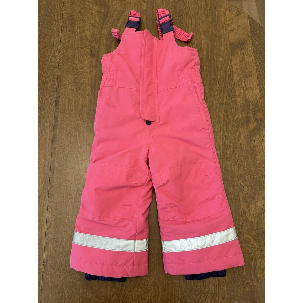 Hanna Andersson Overalls Girls 80 12-18 Month Pink Kids Ski Snow Bib Snowsuit